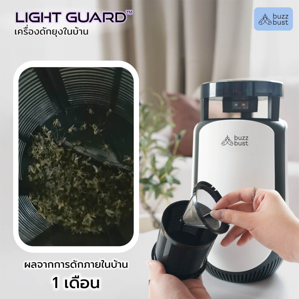 เครื่องดักยุงไฟฟ้า BUZZBUST รุ่น LIGHT GUARD